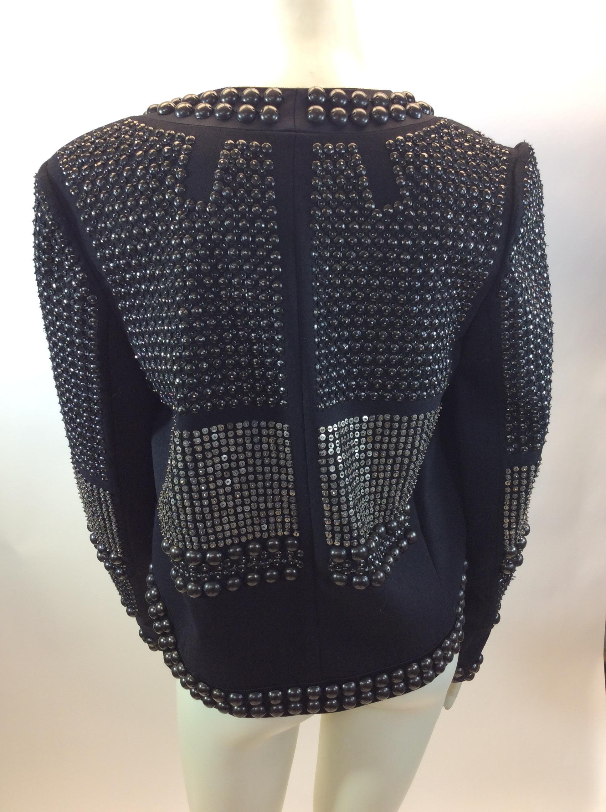 Isabel Marant Black Studded Jacket In Good Condition For Sale In Narberth, PA