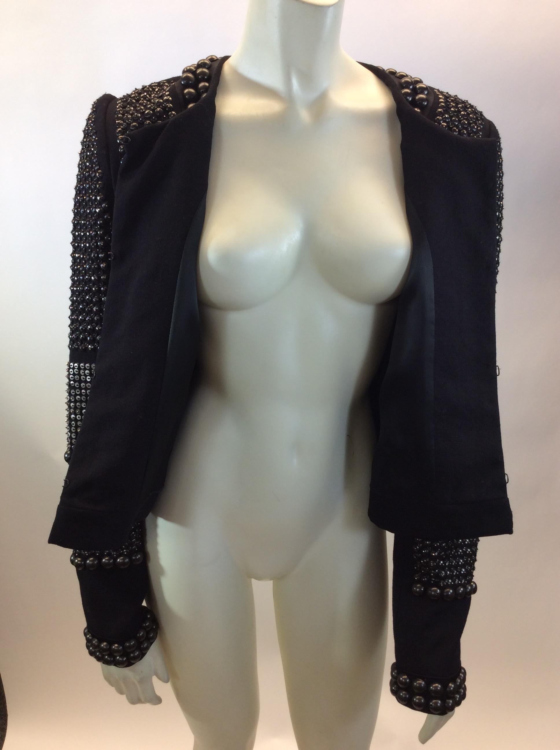 Isabel Marant Black Studded Jacket For Sale 3