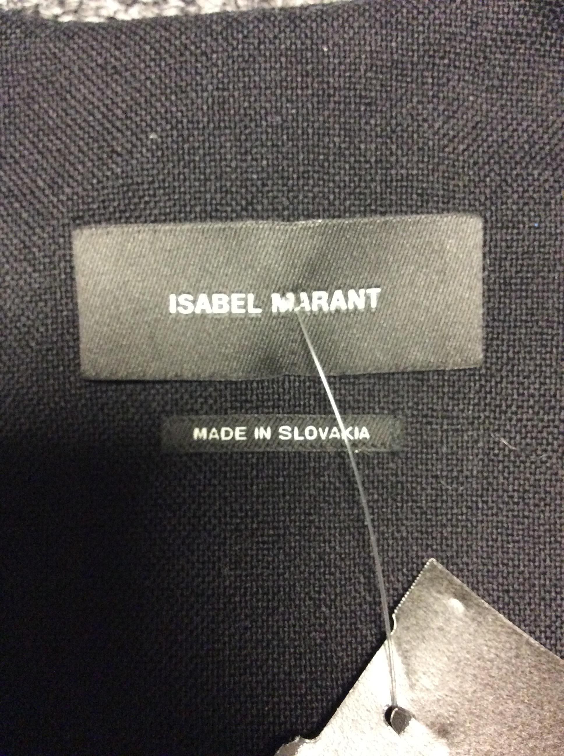 Isabel Marant Black Studded Jacket For Sale 4