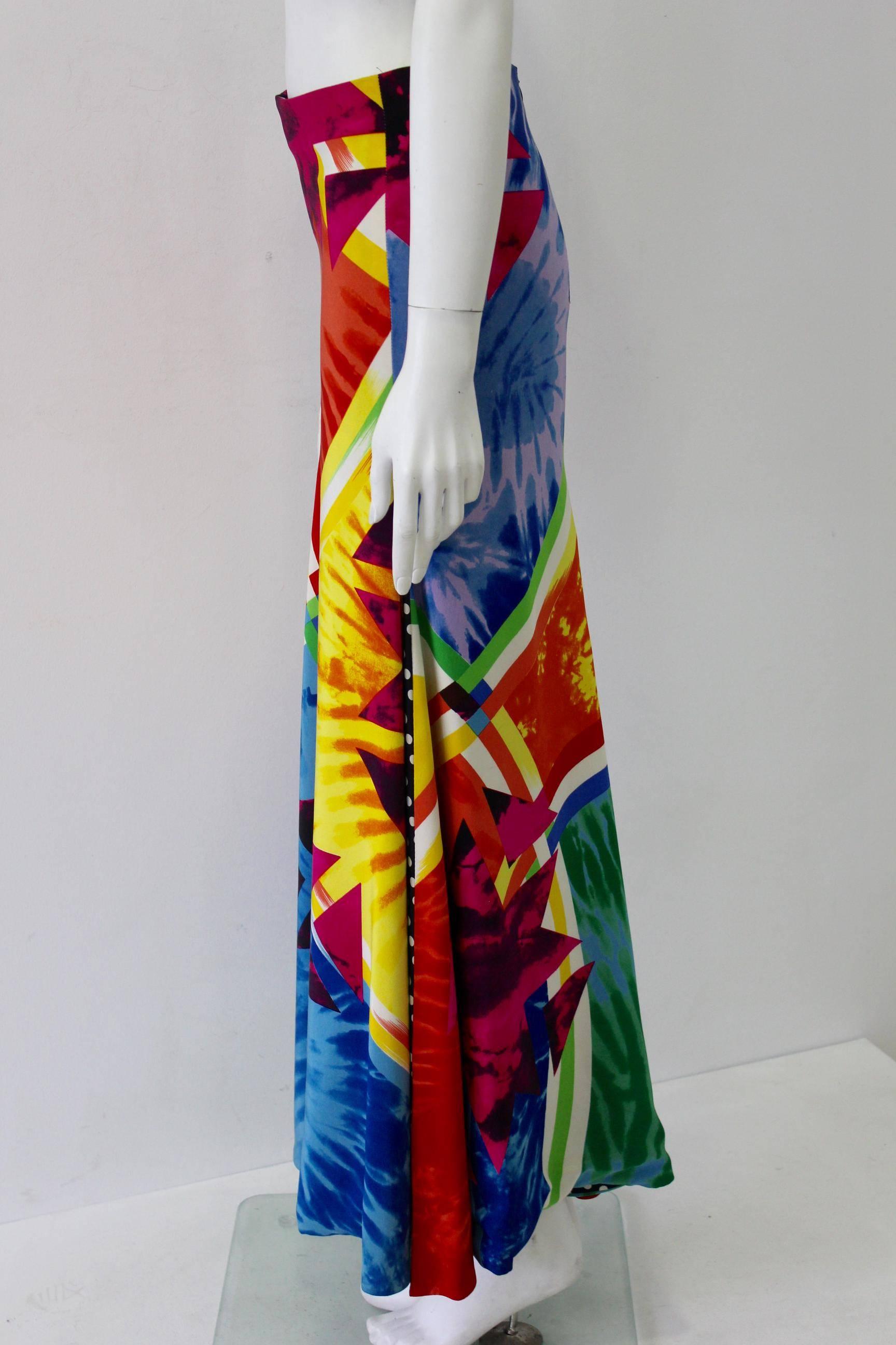 Important Gianni Versace Couture Pop Art Maxi Skirt Spring 1991 In New Condition For Sale In Athens, Agia Paraskevi