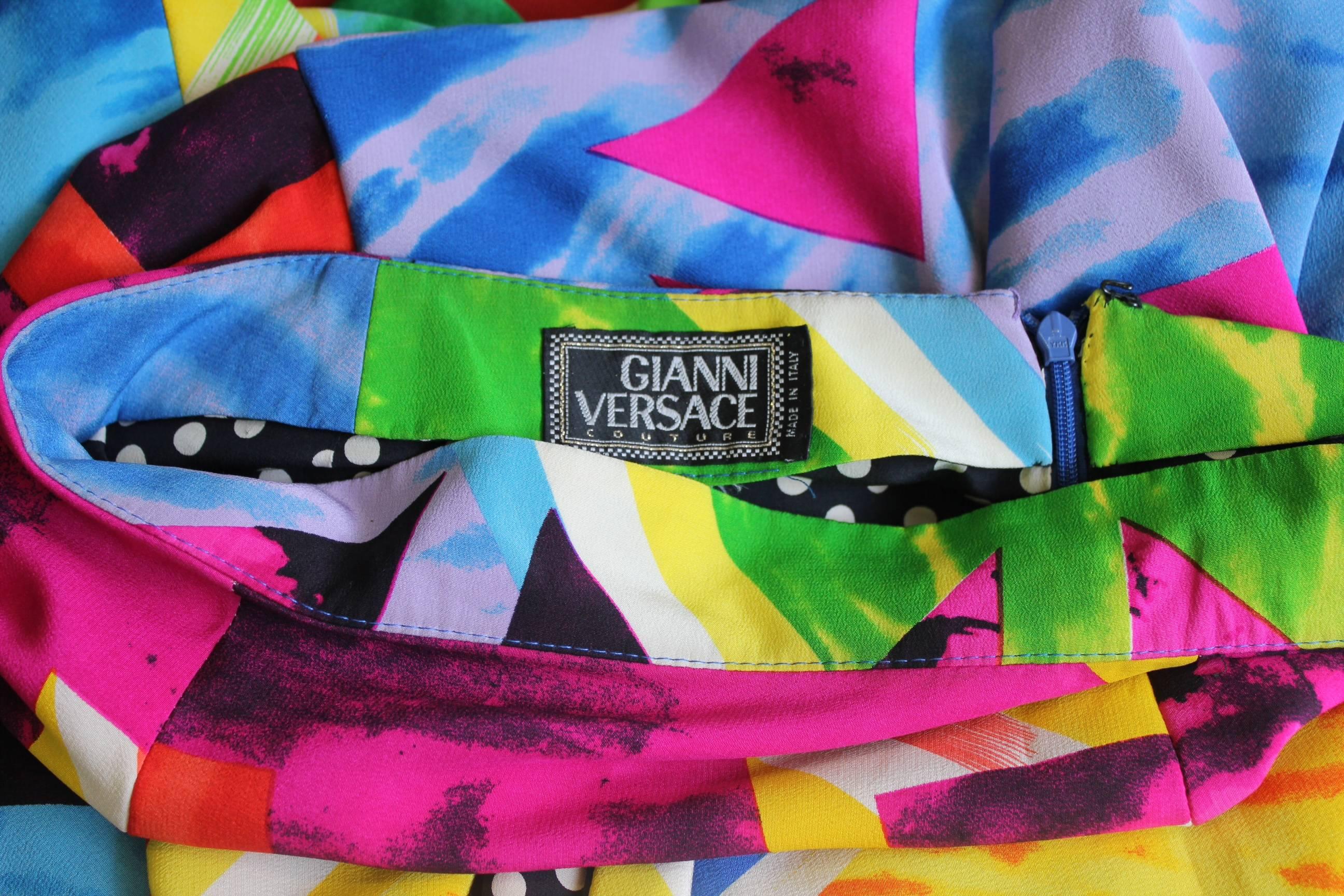 Important Gianni Versace Couture Pop Art Maxi Skirt Spring 1991 For Sale 2
