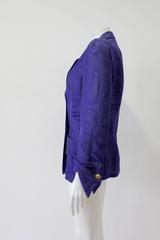 Important Gianni Versace Lachouri Silk Jacket With Triangle Pockets