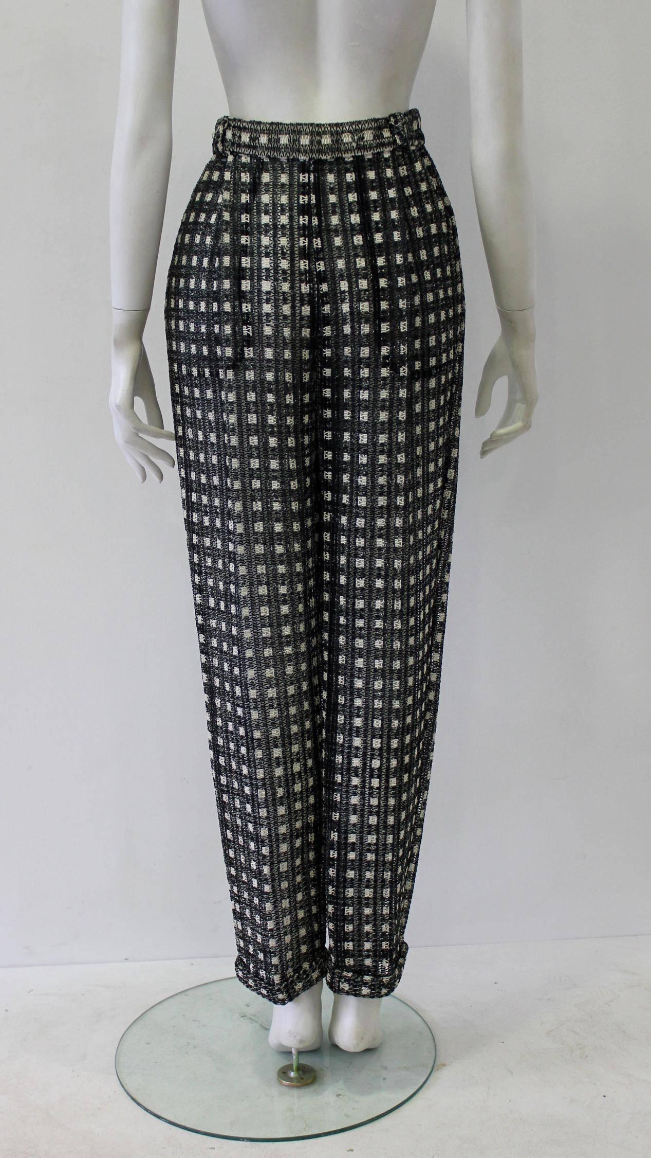 One Of A Kind Gianni Versace Couture Punk Checked Pants Fall 1993 In New Condition For Sale In Athens, Agia Paraskevi