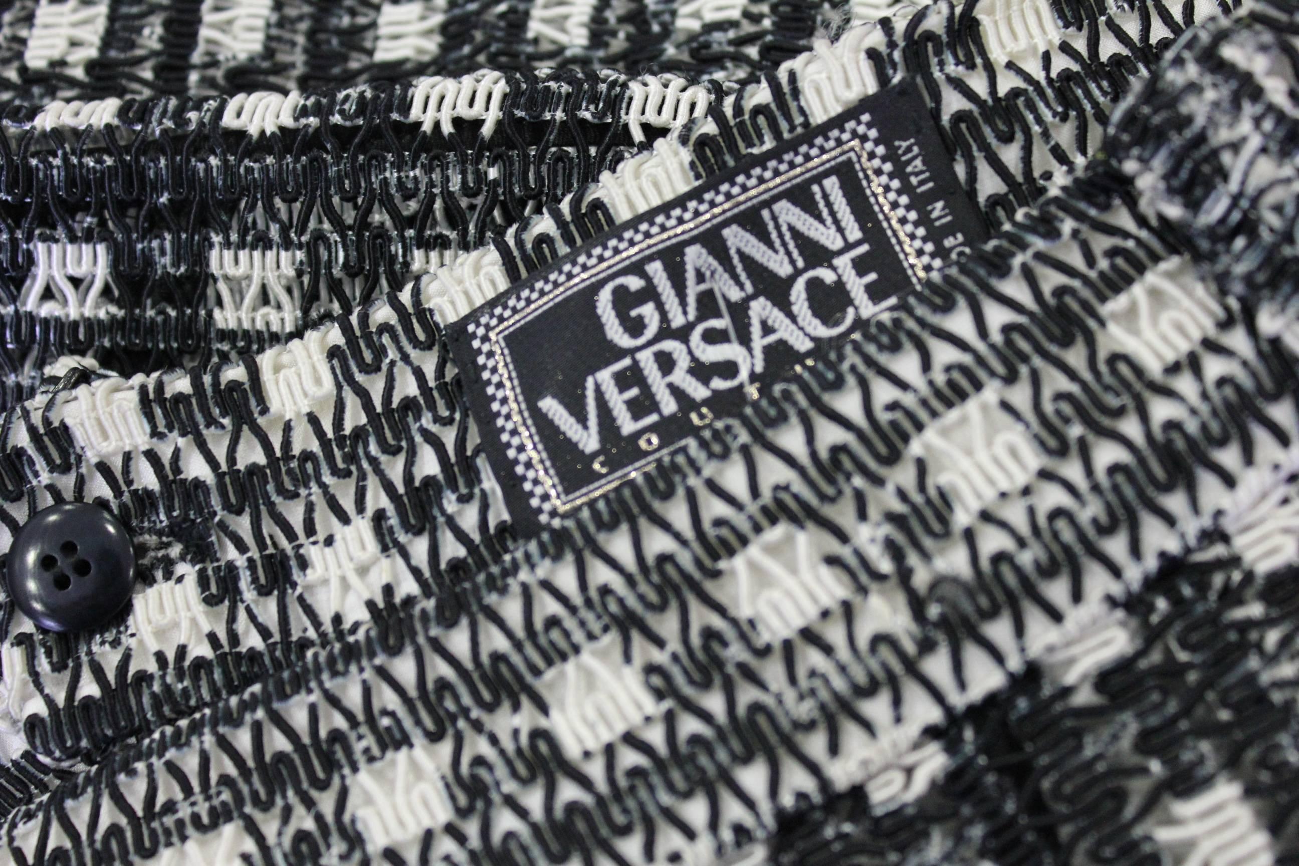 One Of A Kind Gianni Versace Couture Punk Checked Pants Fall 1993 For Sale 1