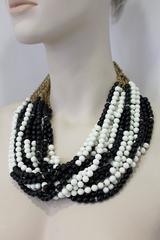 Gianfranco Ferre Dramatic Multi Strand Necklace 1990's