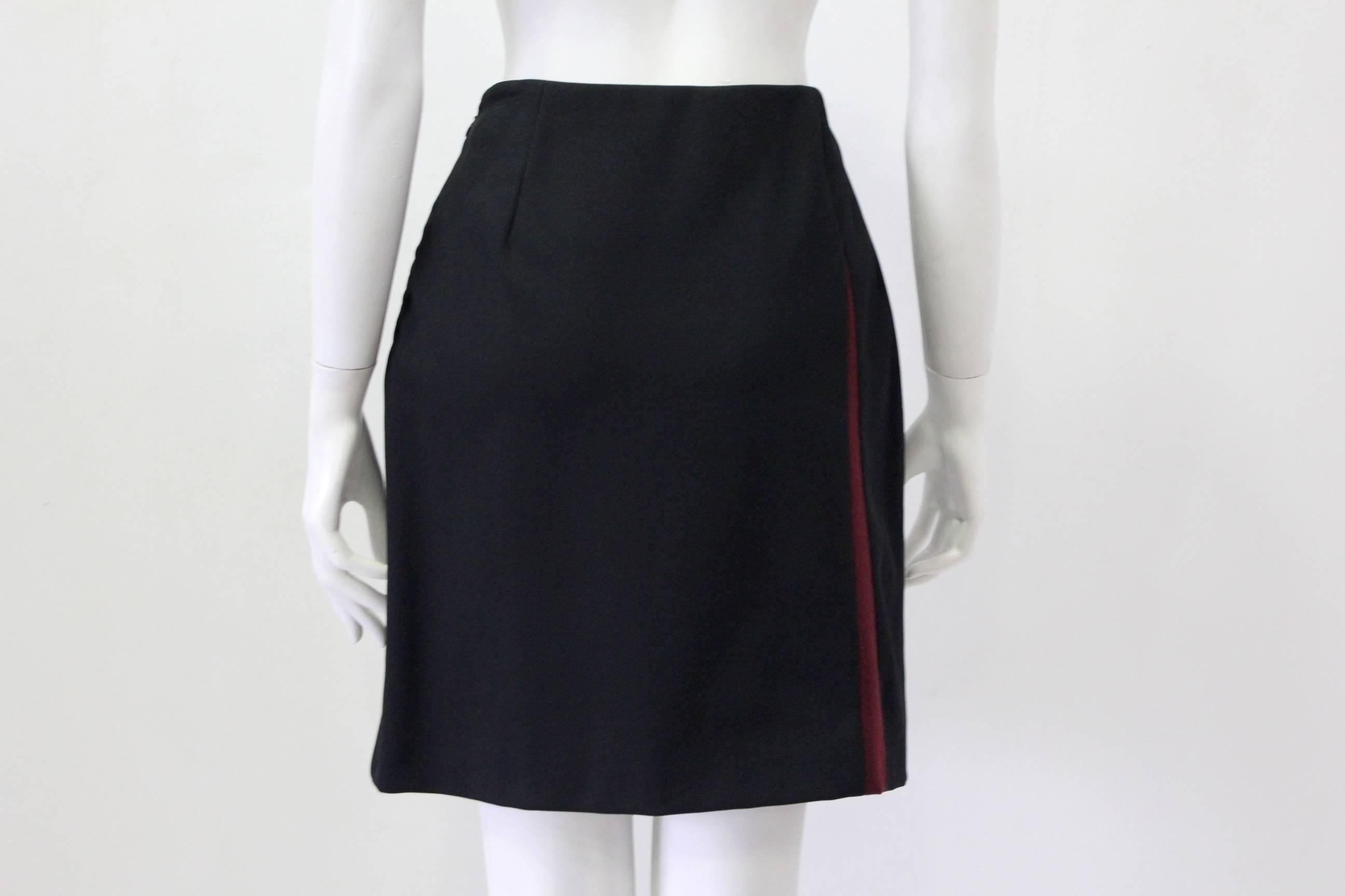 Black Istante By Gianni Versace Skirt Fall/Winter 1997 For Sale