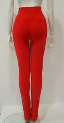 Gianni Versace Couture Red Stretch Leggings