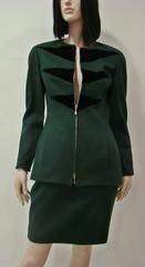 Very Rare Claude Montana Chevron Zip Suit Fall 1992