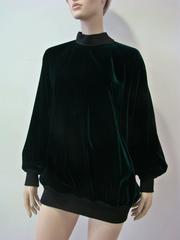 Rare Gianfranco Ferre Green Emerald Velvet Mini Dress