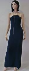 Unique Angelo Mozzillo Navy Blue Bodycon Maxi Dress