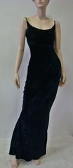 Unique Angelo Mozillo Velvet Evening Gown Fall 1998