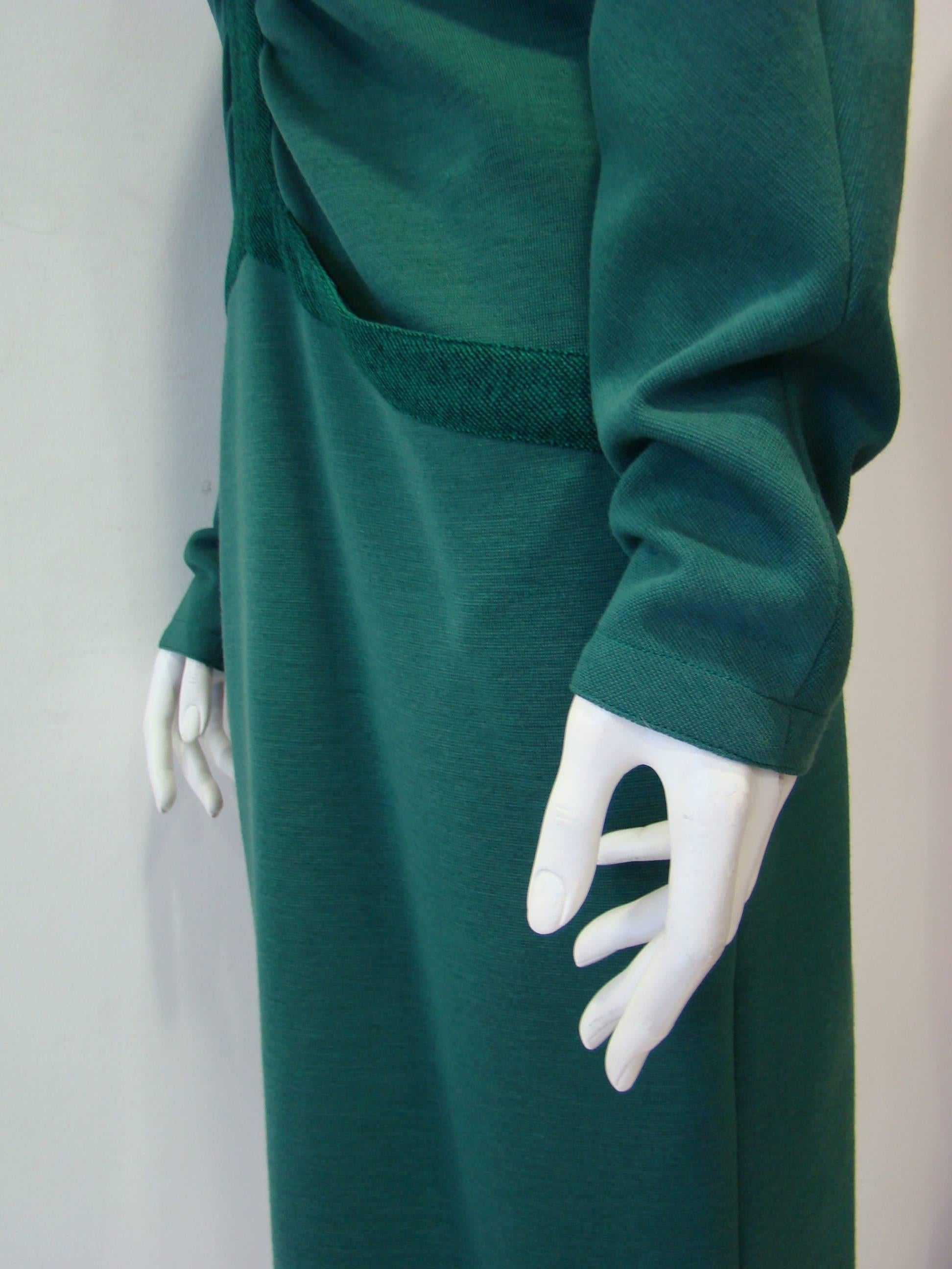 Gianni Versace Wool Dress, 1983 In New Condition For Sale In Athens, Agia Paraskevi