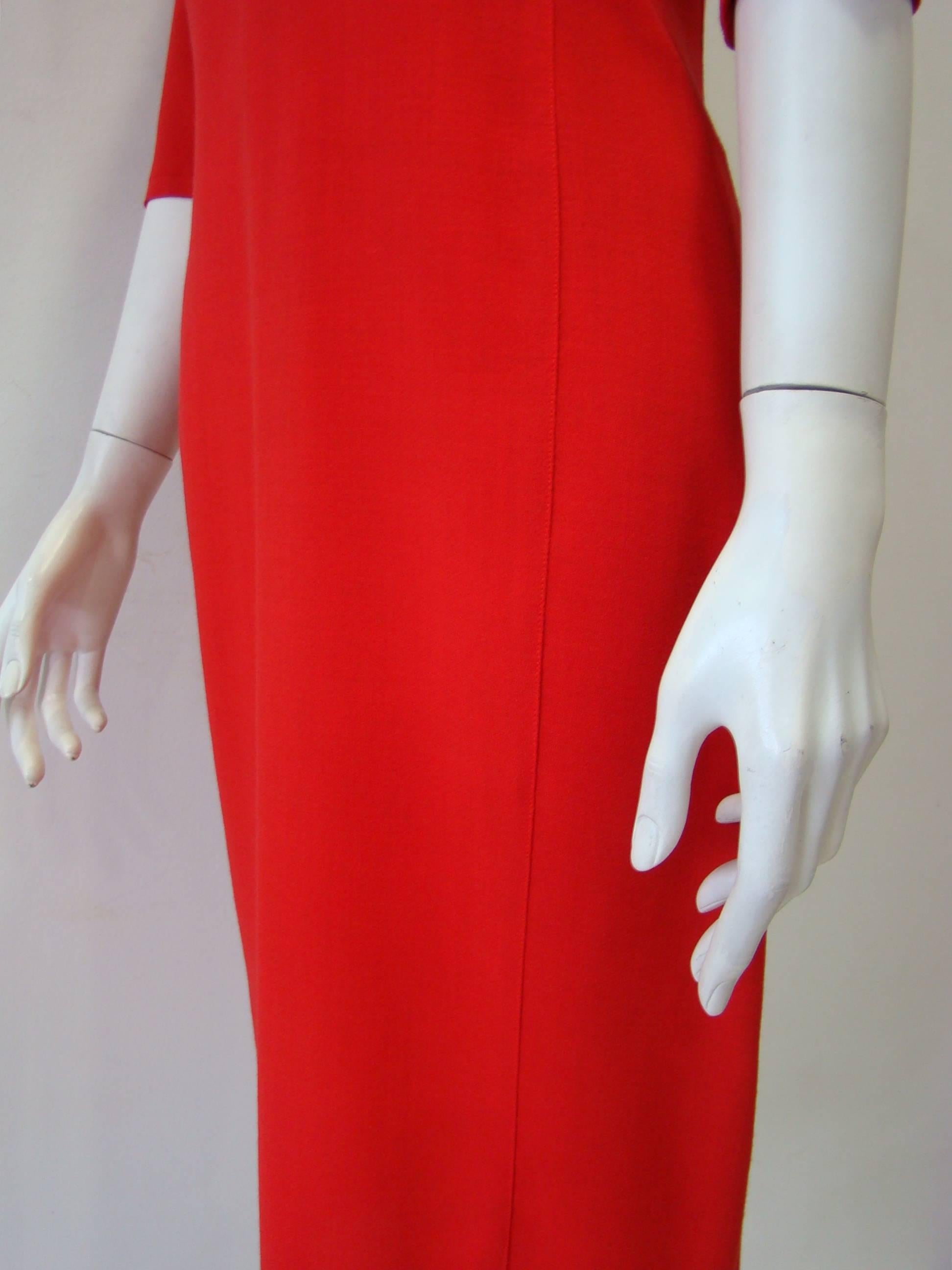 Women's Rare Gianni Versace Red Dress  For Sale