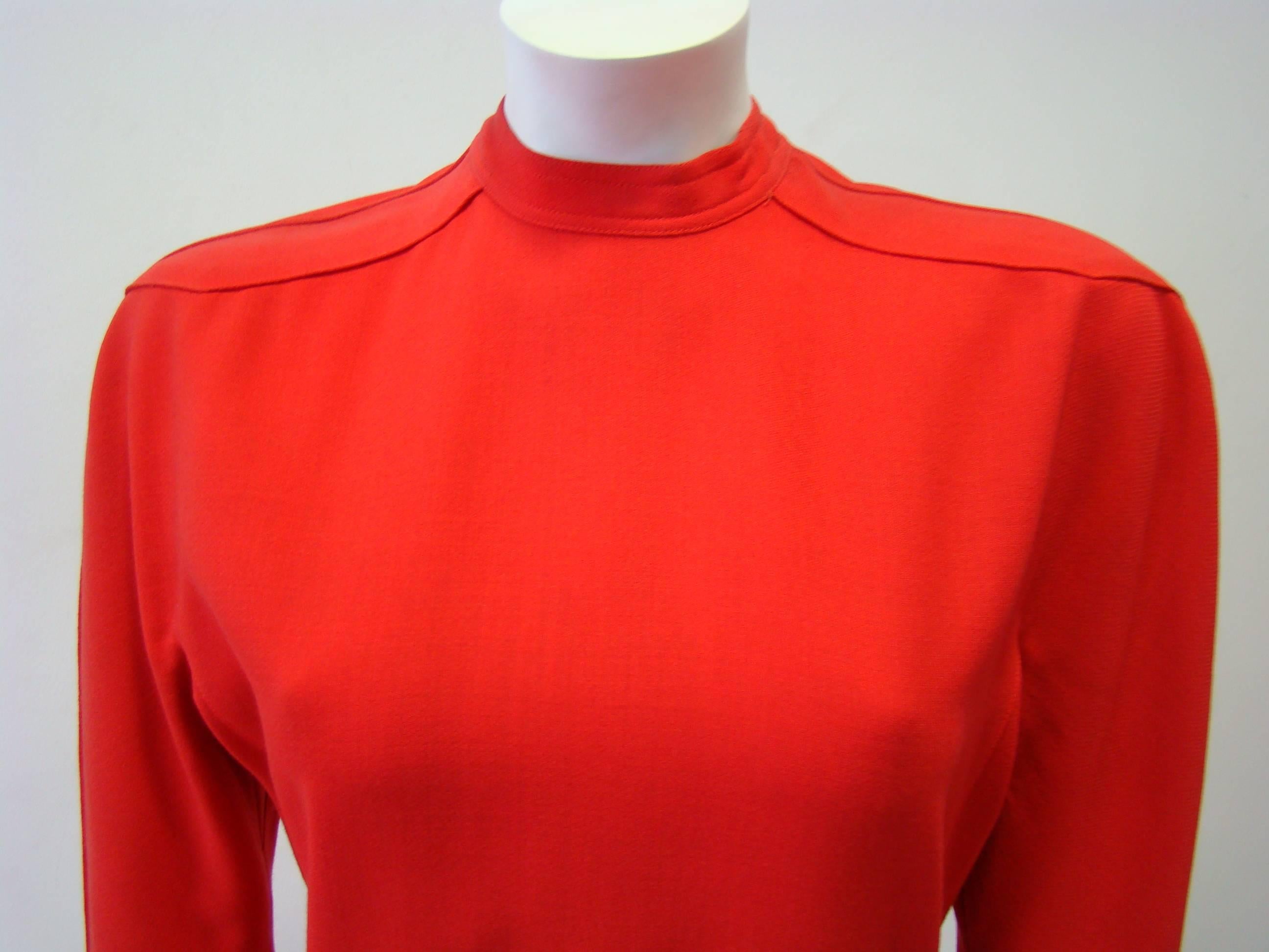 Rare Gianni Versace Red Dress  For Sale 1