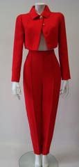 Unique Gianni Versace Couture Wool Suit