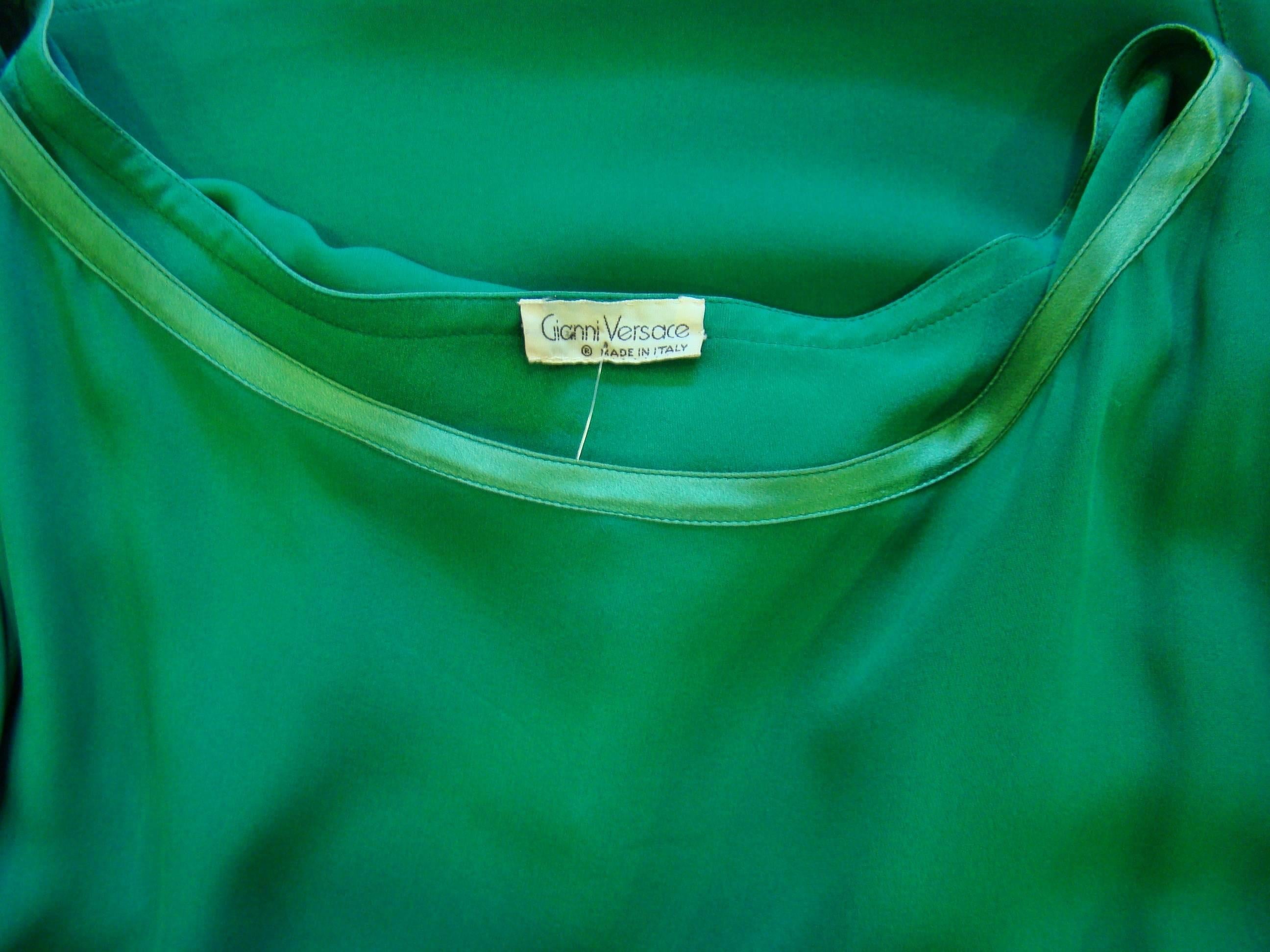 Early Gianni Versace Silk Kaftan Dress 1983 In New Condition In Athens, Agia Paraskevi