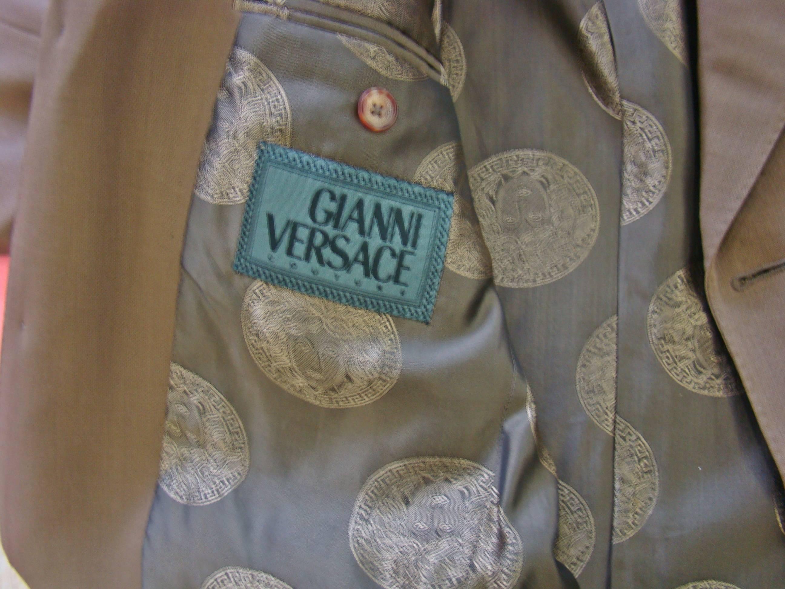 Gianni Versace Couture Wool Suit For Sale 4