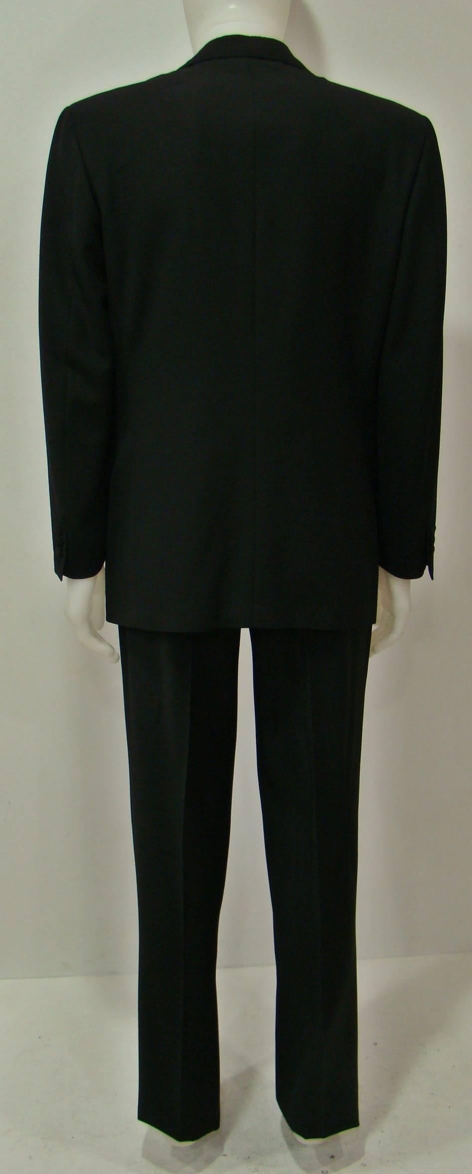 Unique Gianfranco Ferre Wool Smoking Suit In New Condition For Sale In Athens, Agia Paraskevi
