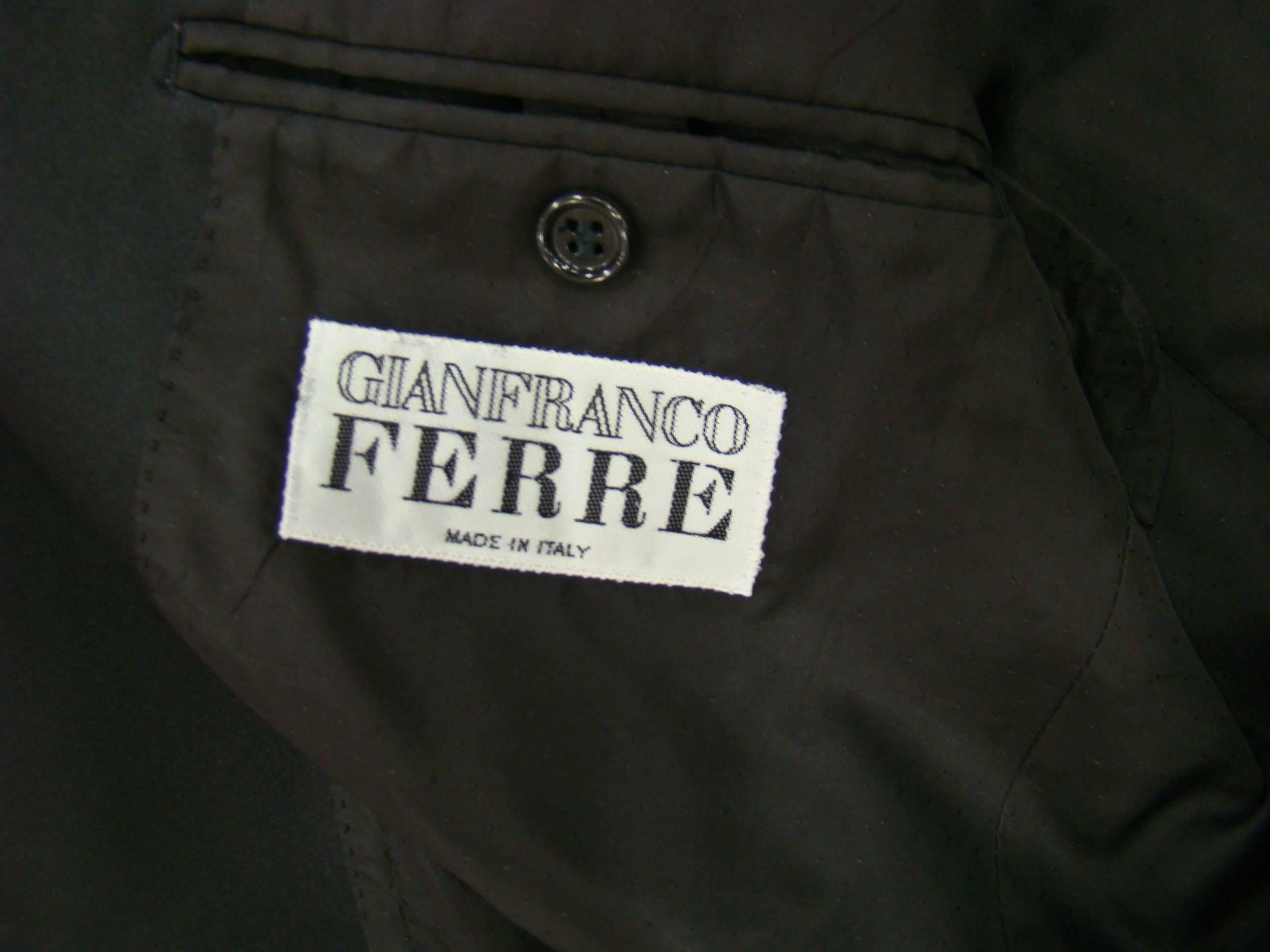 Unique Gianfranco Ferre Wool Smoking Suit For Sale 4