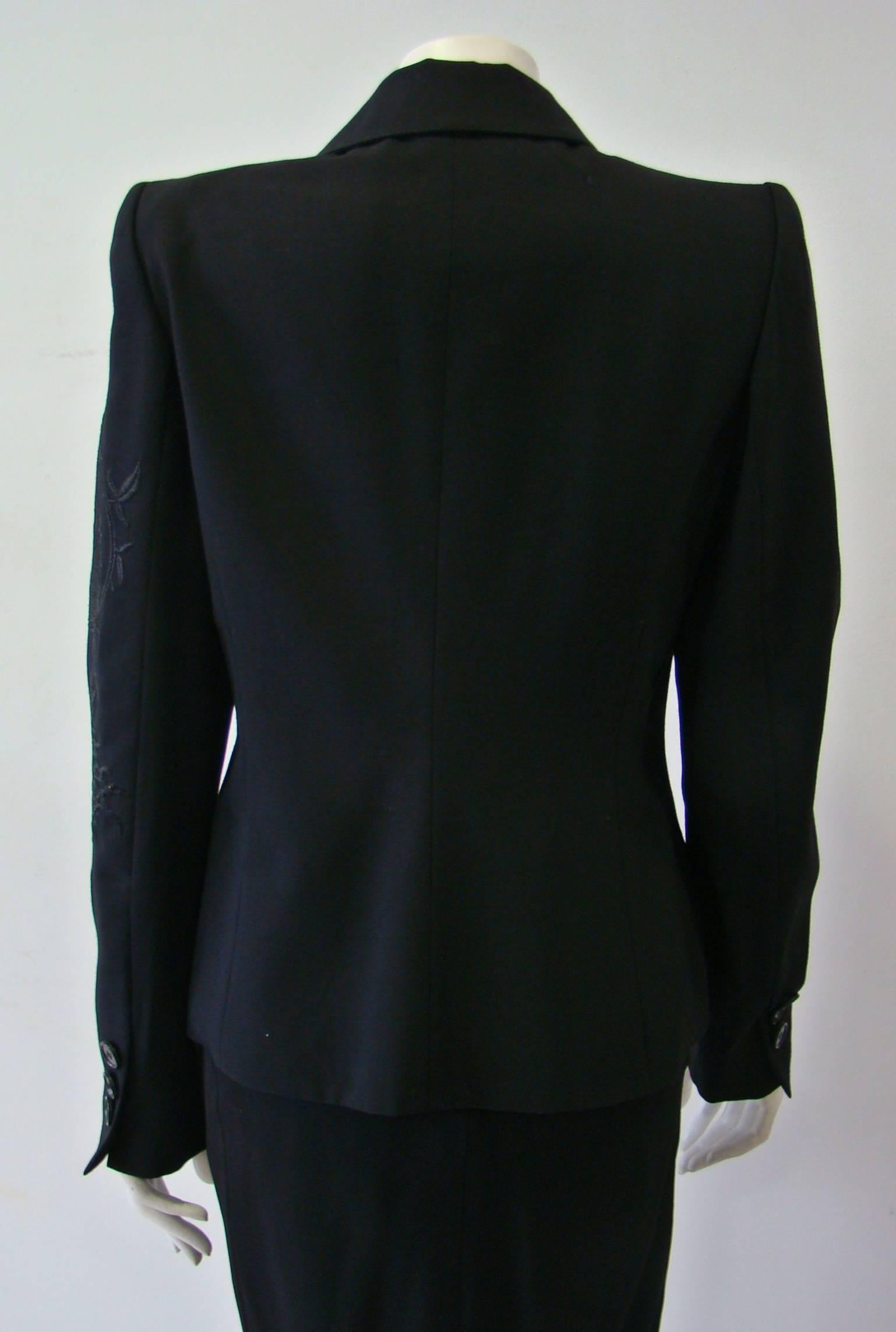 Angelo Mozzillo Embroidered Jacket Fall 1998 For Sale 1