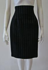 Paco Rabanne Striped High Waist Skirt