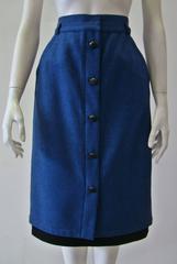 Early Gianni Versace Front Button Detail Skirt