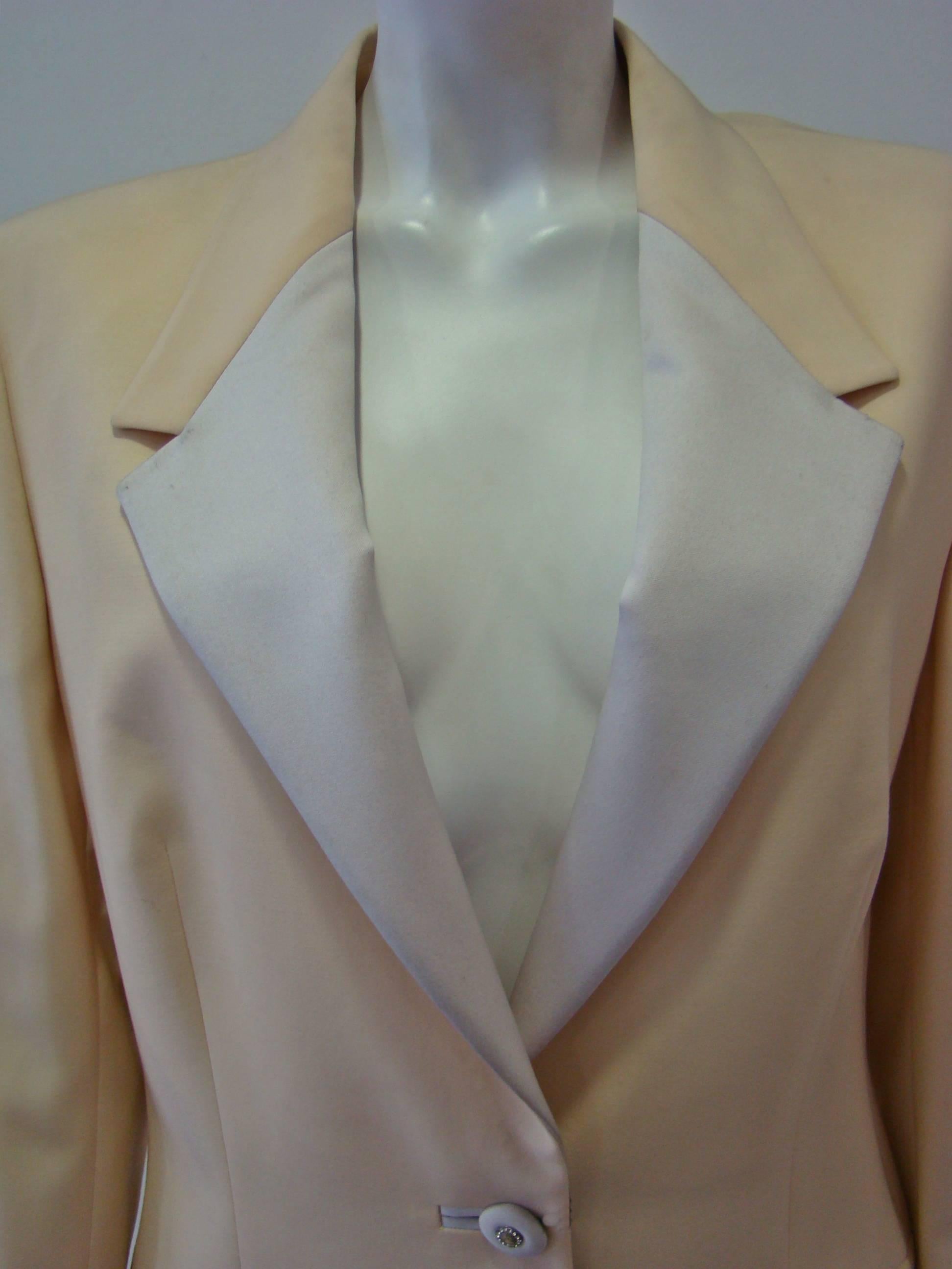 Brown Rare Gianni Versace Couture Tuxedo Jacket Fall 1996 For Sale