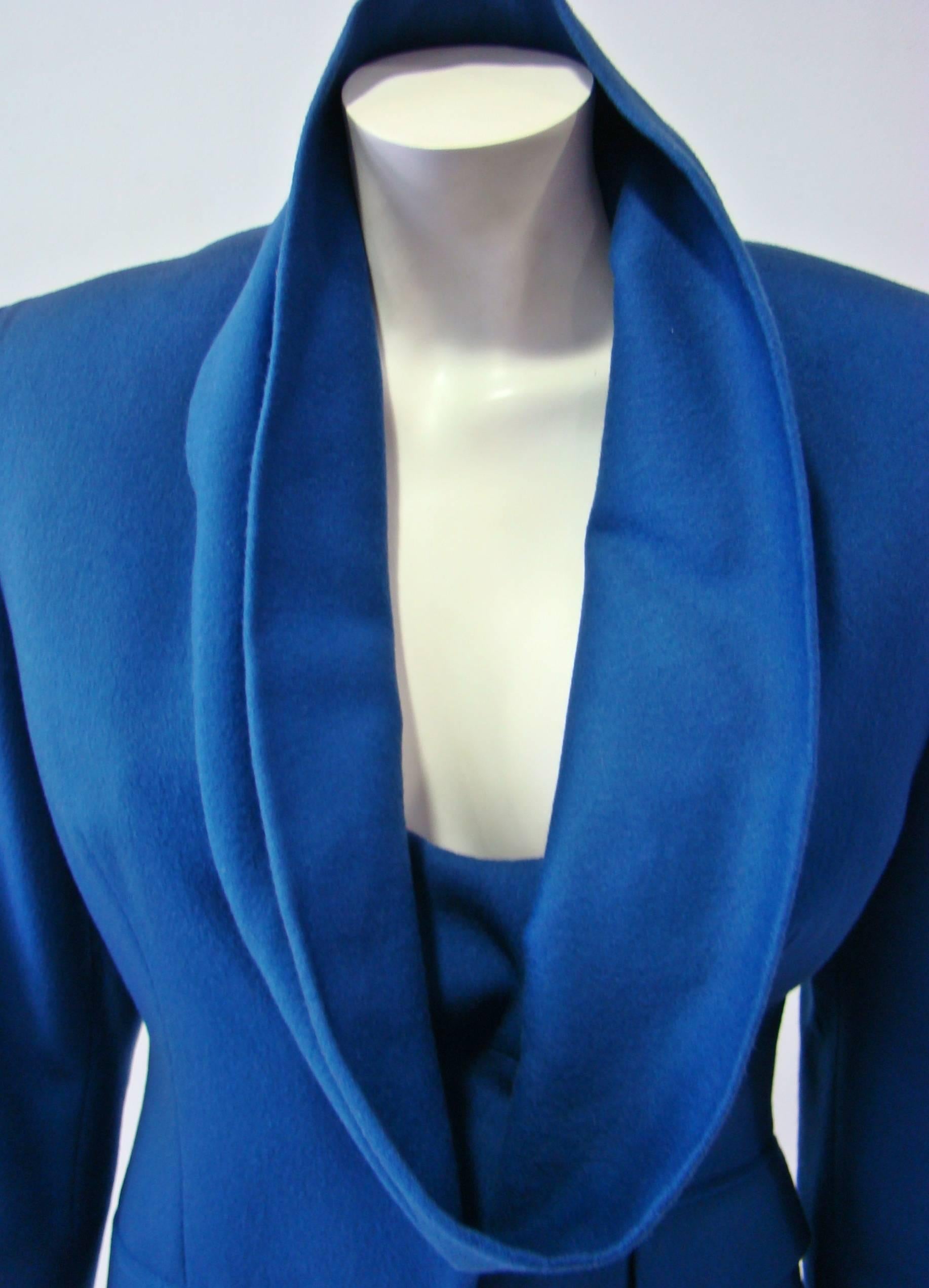 Rare Gianfranco Ferre Blue Jacket In New Condition For Sale In Athens, Agia Paraskevi