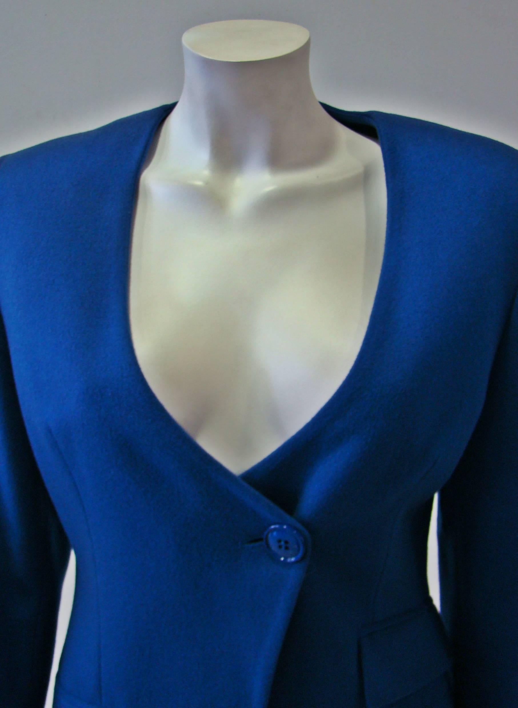 Rare Gianfranco Ferre Blue Jacket For Sale 1