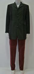 Unique Gianni Versace Couture Velour Côtelé Pants Suit Fall 1997