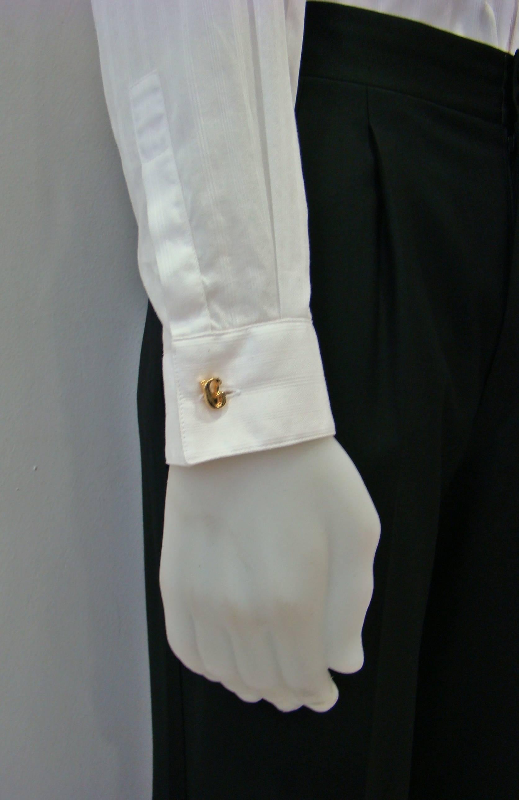 Gianni Versace Gold Cufflinks 1990's For Sale 1