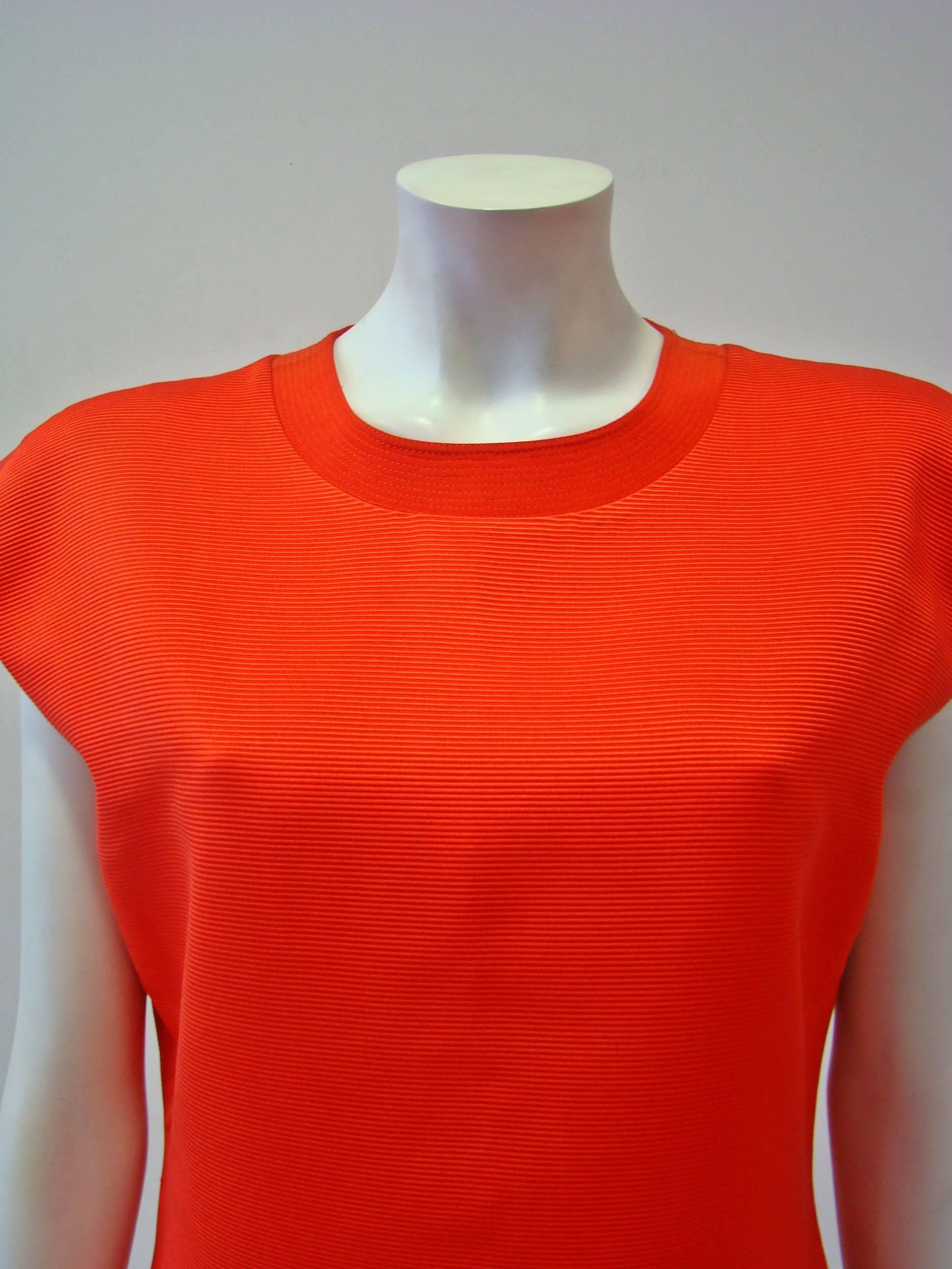Rare Gianni Versace Couture Ribbed Top Fall 1991 In New Condition For Sale In Athens, Agia Paraskevi