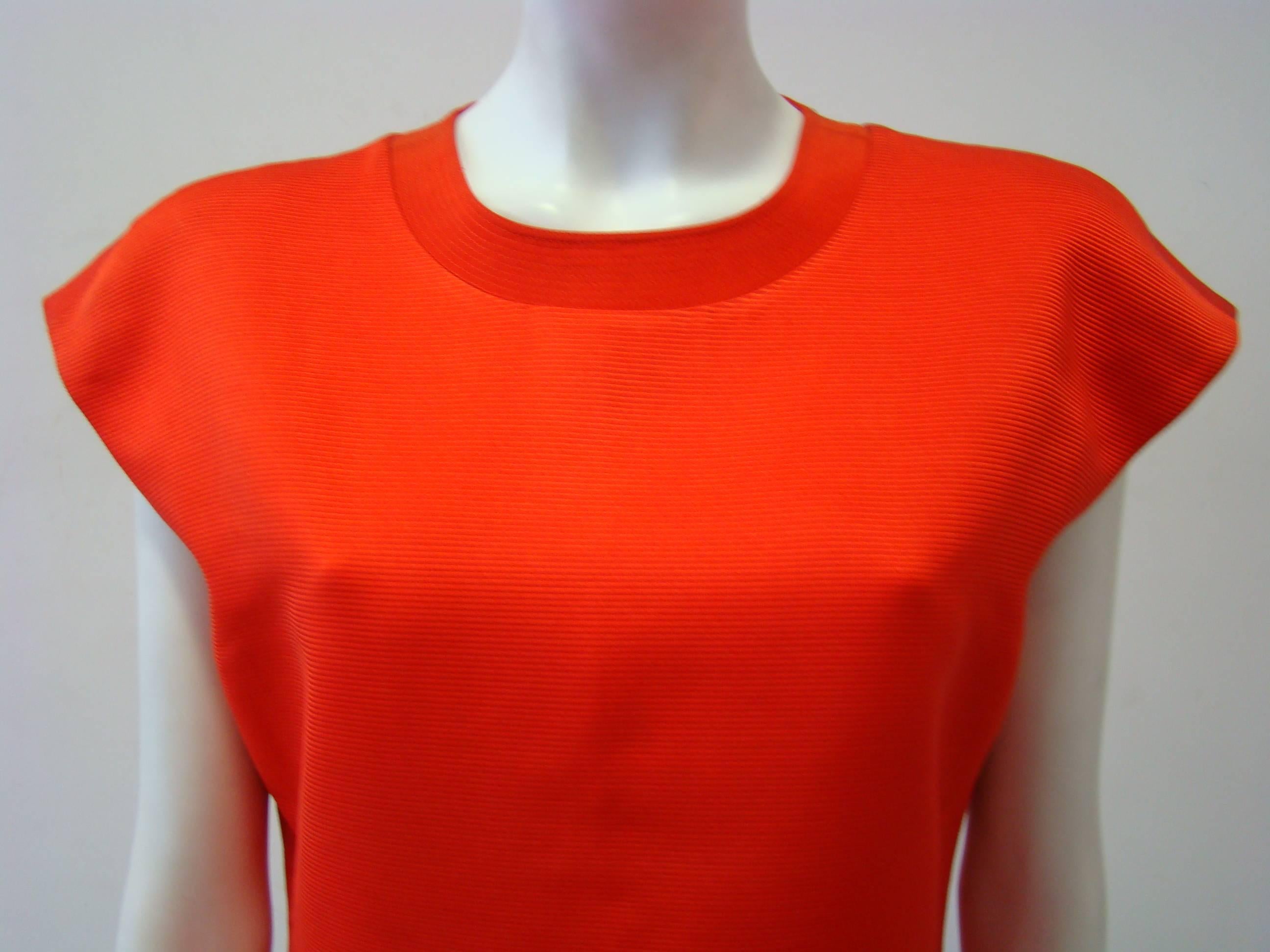 Women's Rare Gianni Versace Couture Ribbed Top Fall 1991 For Sale
