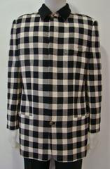 Rare Gianni Versace Checked Jacket Bondage Collection Fall 1993