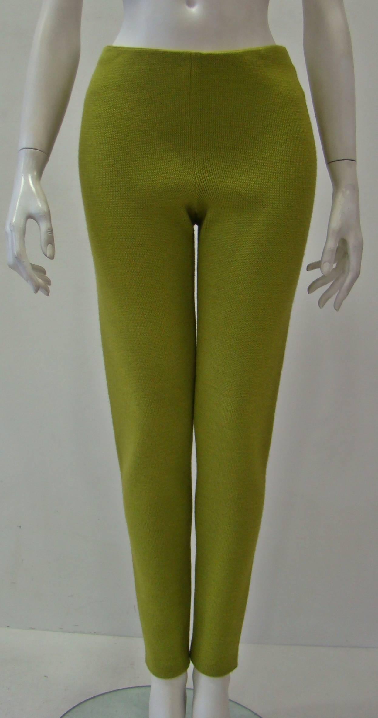 Brown Gianni Versace Couture Wool Pants Fall 1997 For Sale