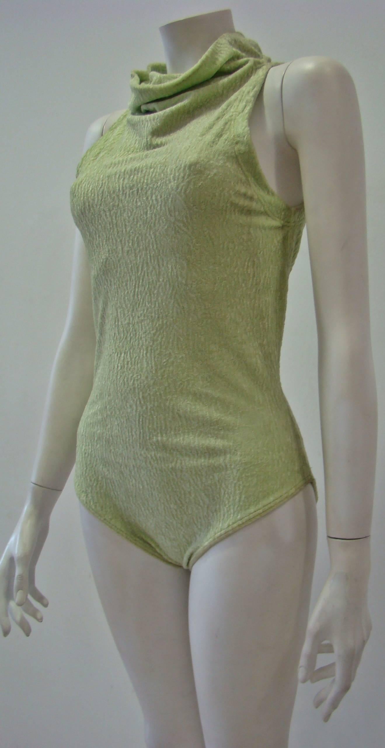 Istante By Gianni Versace Halter Neck Bodysuit In Excellent Condition In Athens, Agia Paraskevi