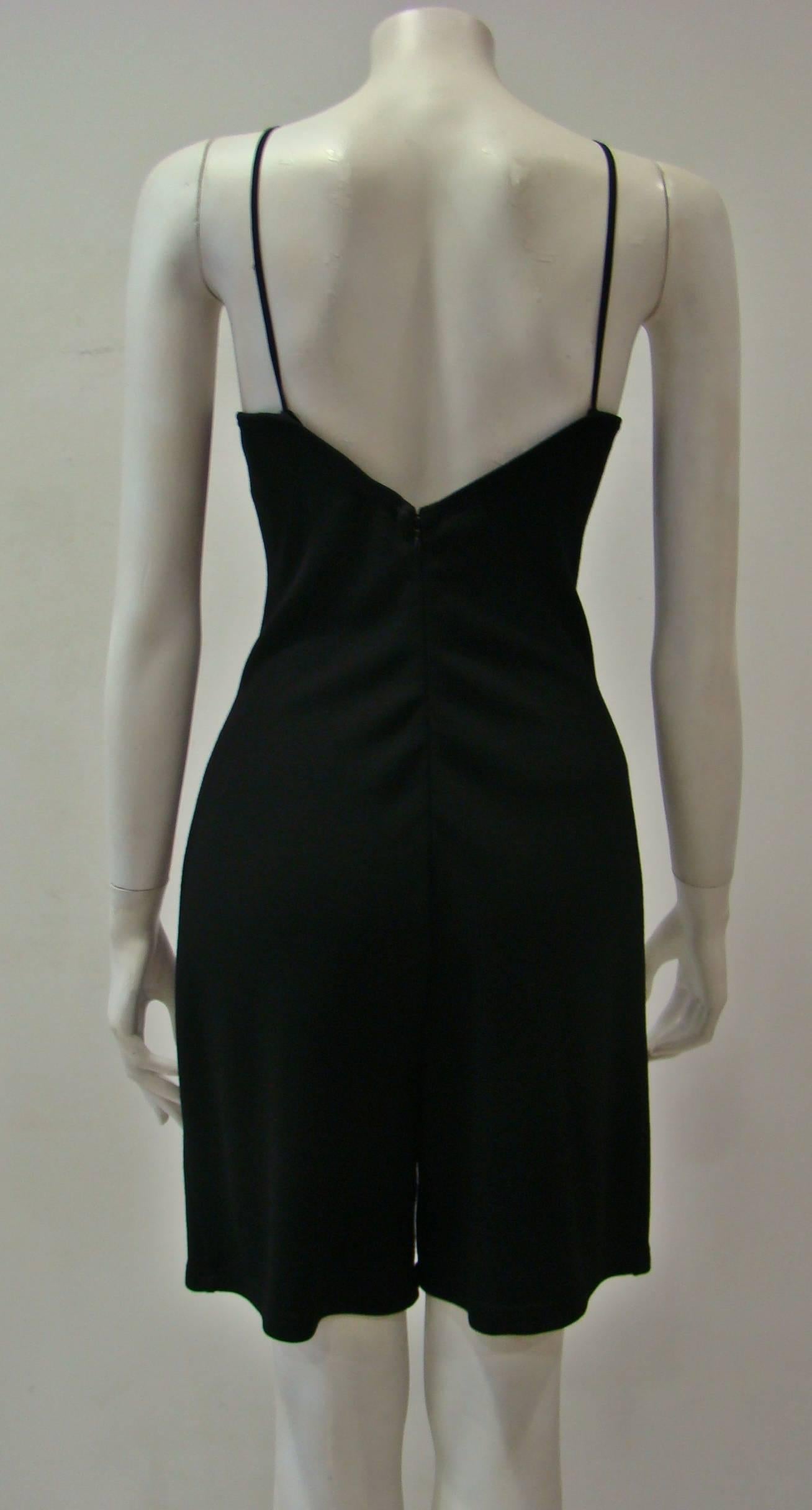Istante By Gianni Versace Black Jumpsuit  For Sale 1
