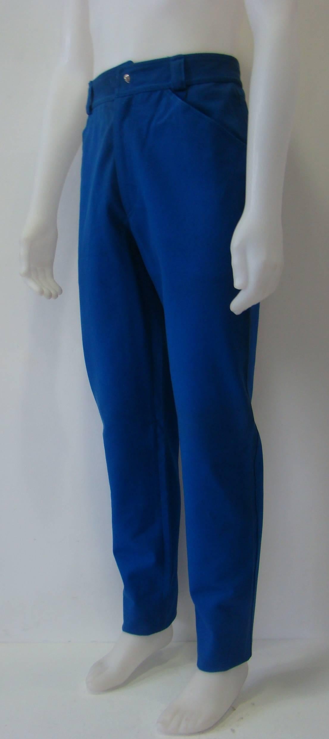 Istante By Gianni Versace Blue Jeans Fall 1992 In New Condition For Sale In Athens, Agia Paraskevi