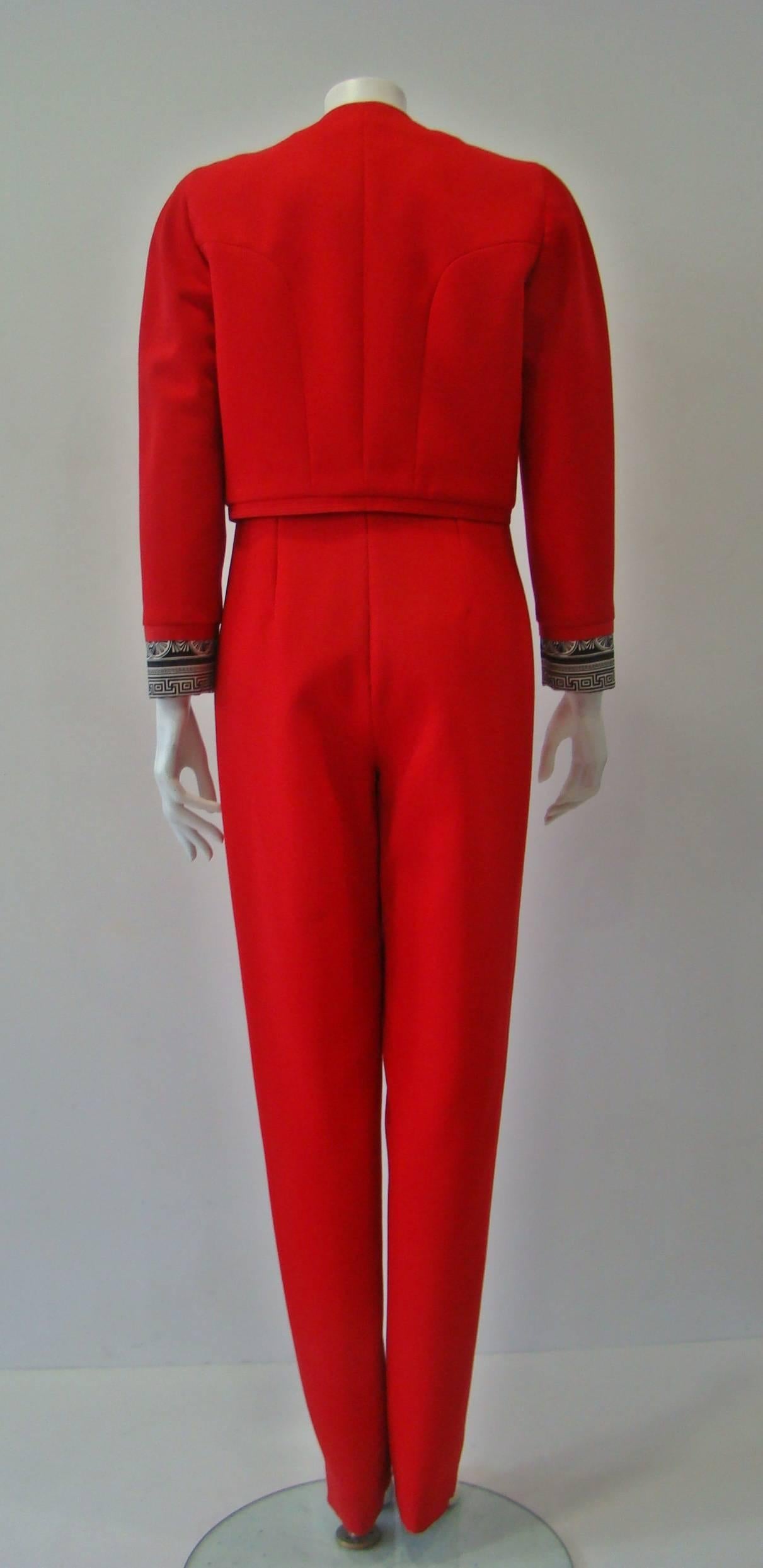 Gianni Versace Couture Jumpsuit With Bolero Fall 1992 For Sale 2