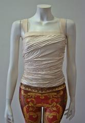 Rare Gianni Versace Couture Silk Ruched Bustier Spring 1994