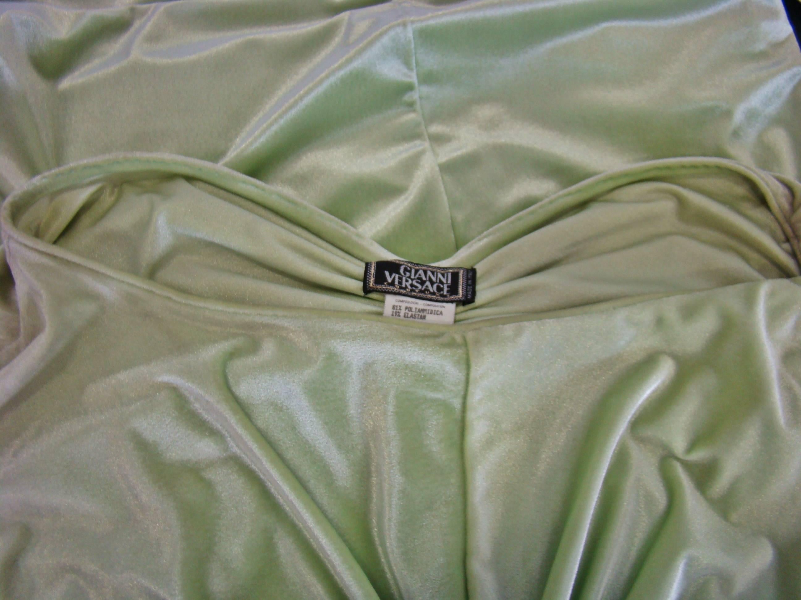 Gianni Versace Stretch Velvet Dress Fall 1995 For Sale 3