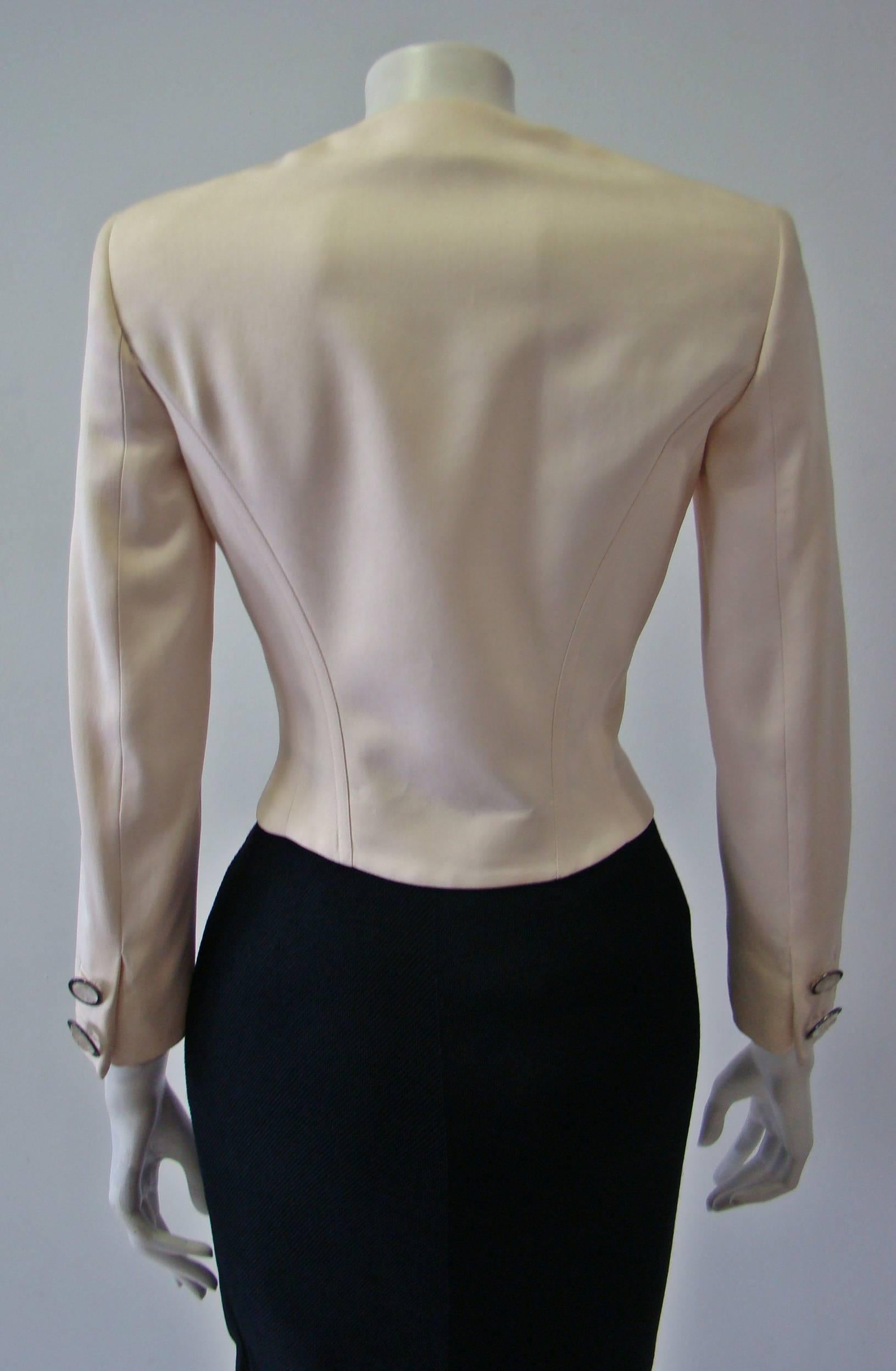 Gianni Versace Couture Silk Short Jacket For Sale 2