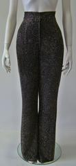 Rare Ella SIngh Beaded Evening Palazzo Pants 1990's