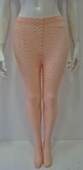 Gianni Versace Couture Velvet&Sheer Salmon Leggings