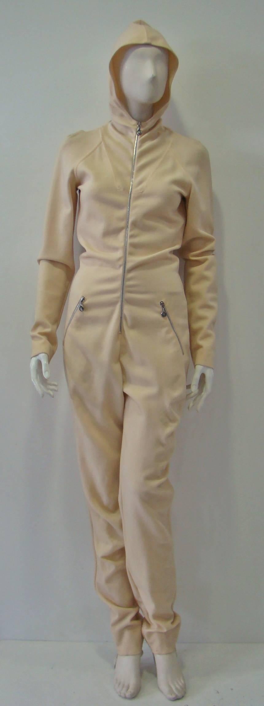 Rare Gianfranco Ferre Hooded Zip Jumpsuit 1990s