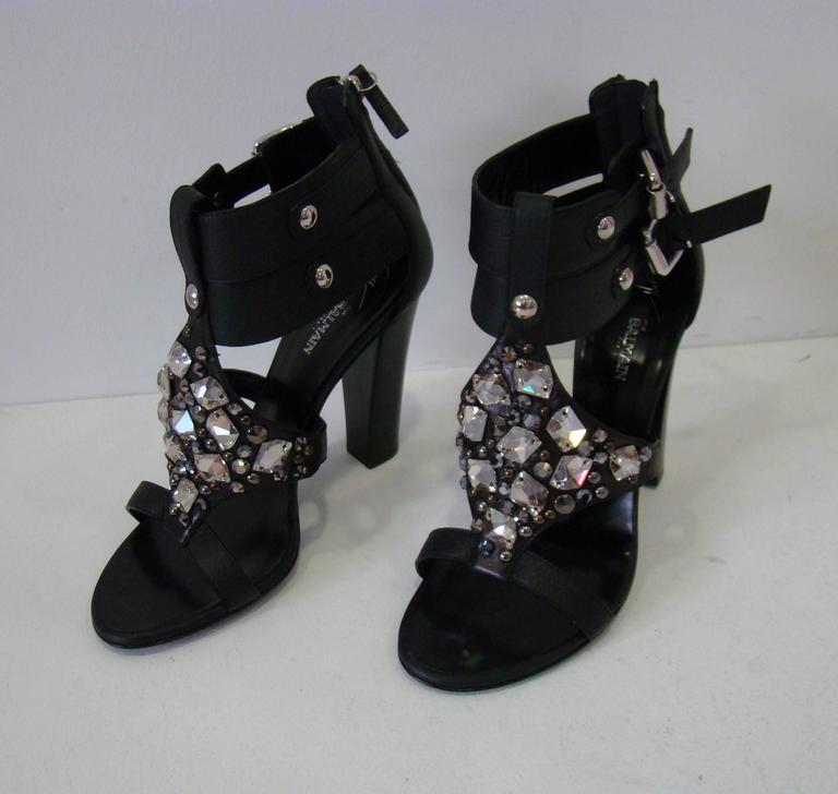 balmain crystal heels