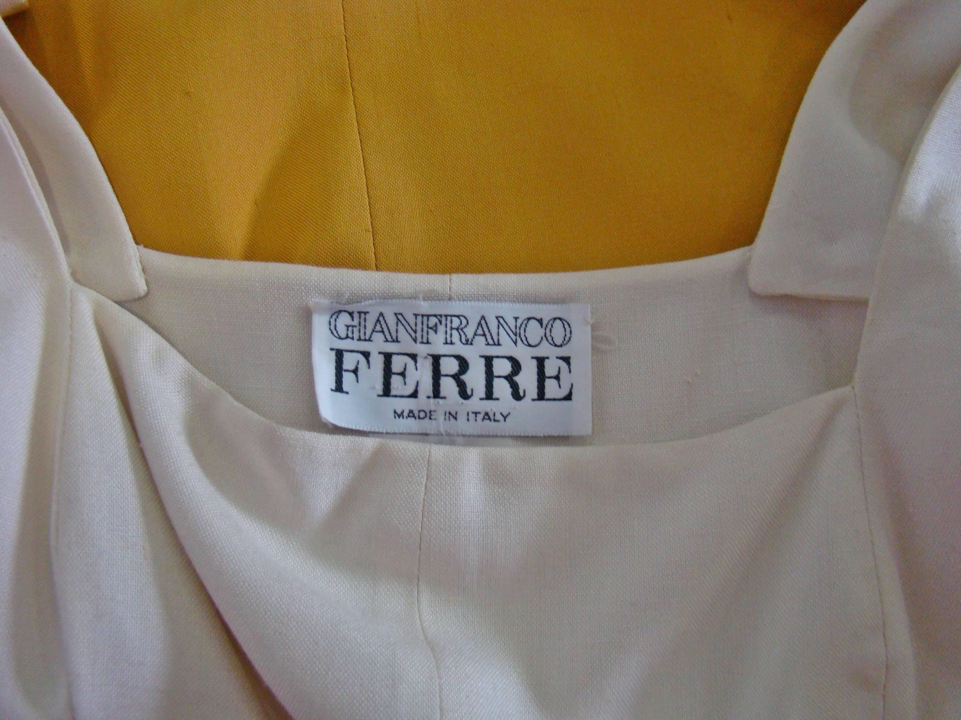 Gianfranco Ferre Color Blocked Dress 1990's For Sale 1