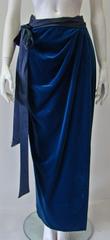 Early Gianni Versace Velvet Wrap Maxi Skirt