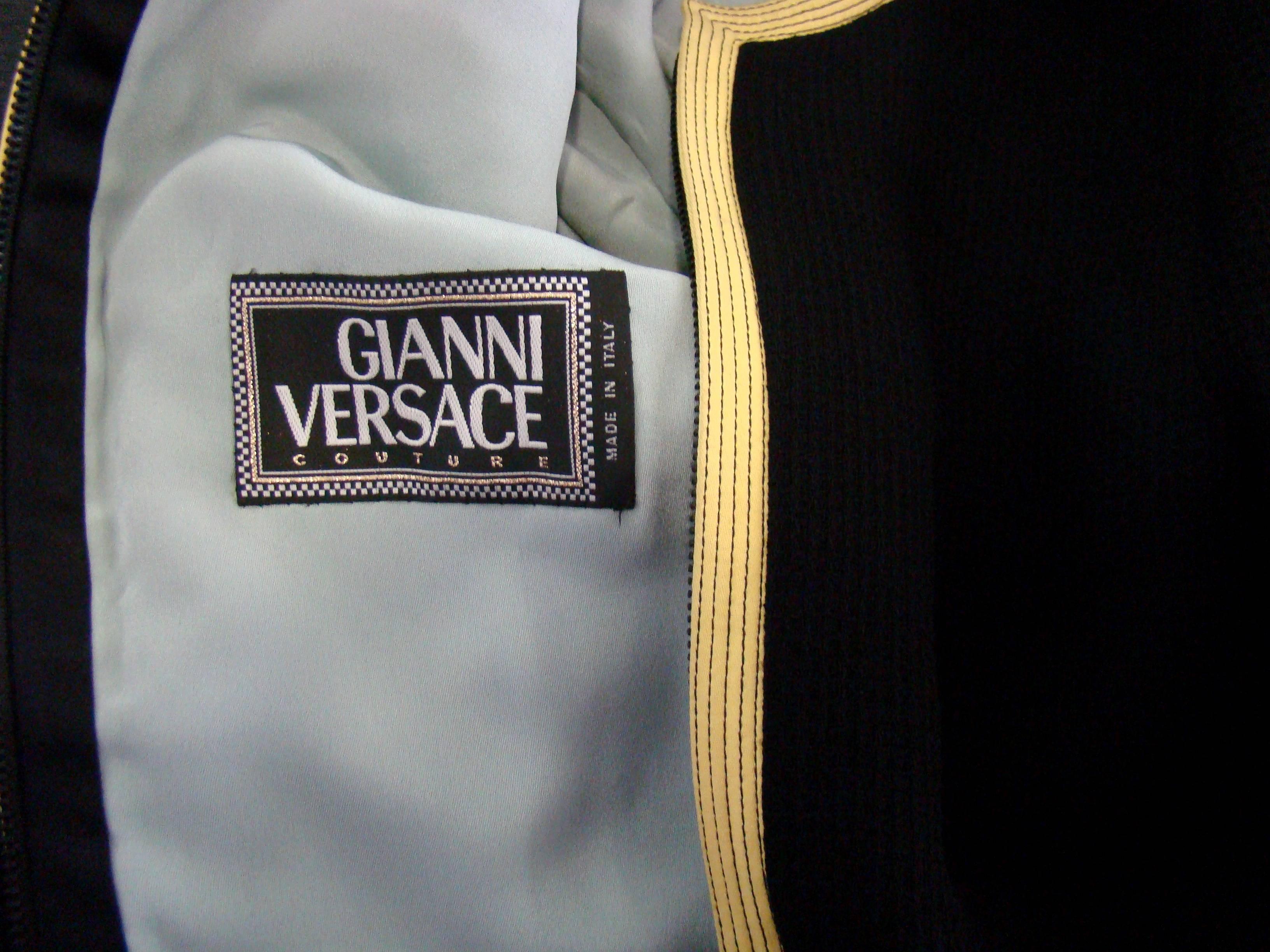 Unique Gianni Versace Couture Honeycomb Zip Fronted Jacket Fall 1991 For Sale 2
