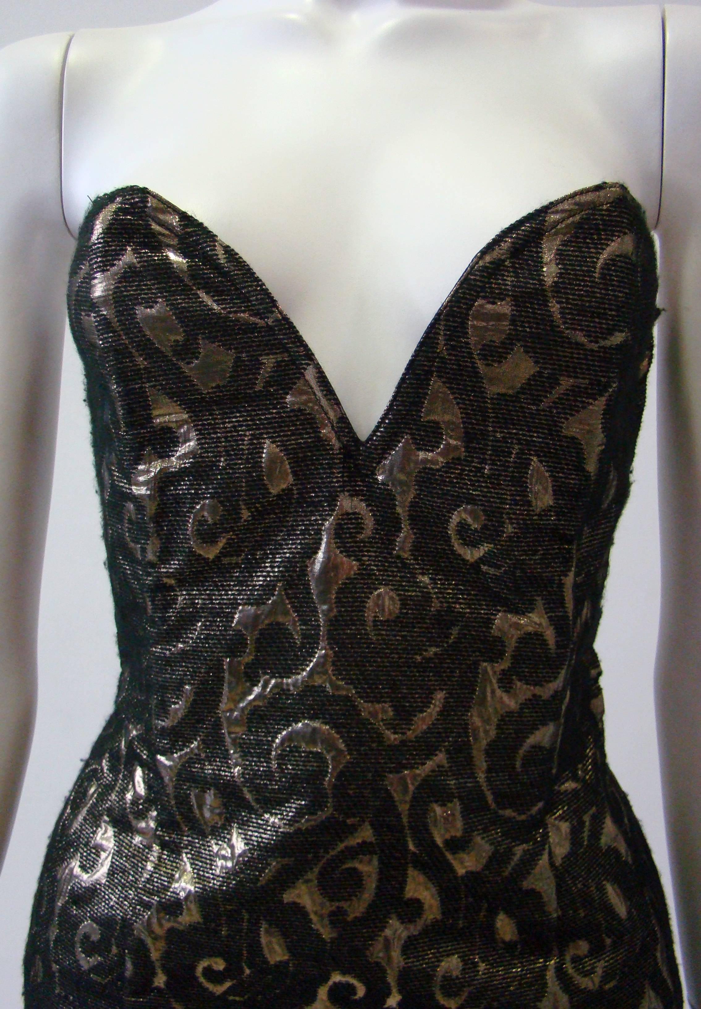 Istante By Gianni Versace Bustier Fall 1987 In Excellent Condition For Sale In Athens, Agia Paraskevi